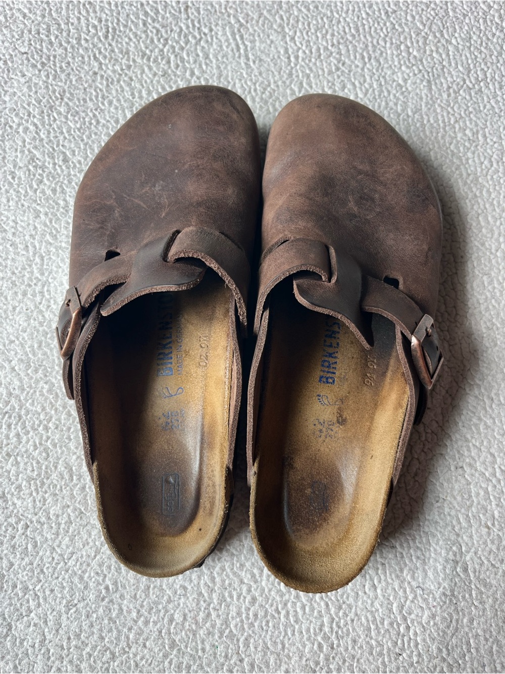 Birkenstock Boston Soft Footbed Clogs Habana Oiled Leather Mens 42 9 - Picture 2 of 8